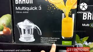 Braun cj 3050 citrus press/Braun MPZ9 juicer machine/Braun original electric citrus press unboxing