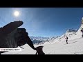 skiing summit of les 3 vallées 3230m in orelle 4k uhd