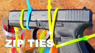 Will Zip Ties DISABLE A GUN? Glock 19 Function test.