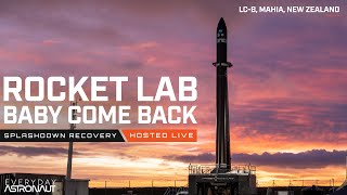 Watch Rocket Lab attempt to recover a rocket to reuse it! #babycomeback