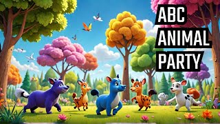 🐾 Dancing ABC Animals! Fun U-Z Alphabet Song for Kids | Nursery Rhymes \u0026 Animal Dance 🎶