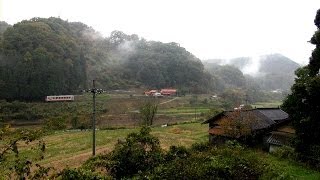 鉄道のある風景 中国山地晩秋雨情 (3-Nov-2013)