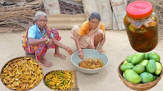 Village Style MANGO PICKLE full preparation by our Grandmothers||Aam ka achar..