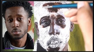 REALTIME HOW TO PAINT SKIN TONES (RICH) - OIL PAINTING *FULL* TUTORIAL - PatDowArt
