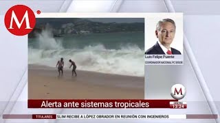 Segob emite recomendaciones por tormentas tropicales en el país