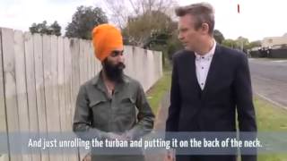 Exclusive  First Video Interview of Sikh Who Used His Turban To Save Child's Life  www.iamsikh.net