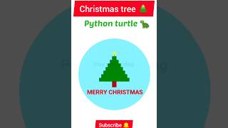 Christmas tree in python turtle program#codingstatus #pythonturtle #python