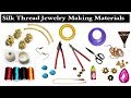 silk thread jewellery making kit  making materials 2017 raw material for silk thread earrings