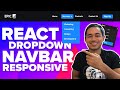 React Navbar Dropdown Menu Responsive Tutorial - Beginner React JS Project