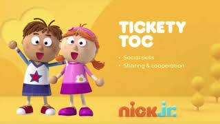 Nick Jr. Tickety Toc 2018 Curriculm board with recreational video and real audio
