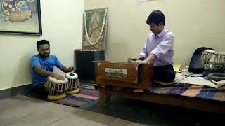 My student playing jhaptaal in our class along with lehra