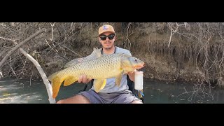 Catching Carp on Fake Corn While Kayaking