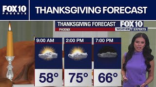 Arizona Thanksgiving weather forecast 🍂☀️ | FOX 10 Phoenix