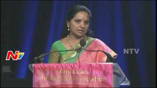 TRS MP Kavitha Full Speech @ American Telangana Association || NTV