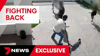 Townsville father fights off young thugs with a scooter | 7 News Australia