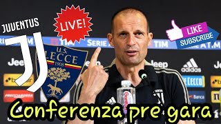 LIVE // STREAMING // Conferenza stampa di Allegri pre Juve vs Lecce