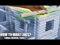 3 Extreme Fastest Log Lathes Devices for Wood Cabin Mini House. World Amazing Woodworking Tools