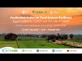 Accelerated Action for Food Systems Resilience: Egypt’s plans for COP27 and the role of CGIAR