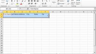 Excel 2010 Tutorial Creating a Table Microsoft Training Lesson 23.1
