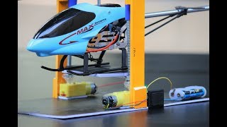 How to make a helicopter and car Lifting machine from DC motor