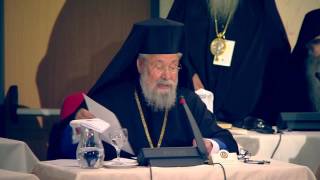 Opening Session: Holy and Great Council - His Beatitude Archbishop Chrysostomos of Cyprus