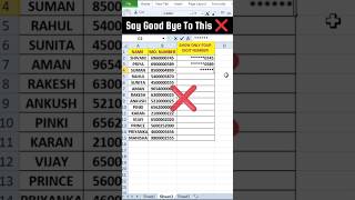 💥Excel Advance Tricks#shorts