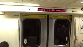 台北捷運381型軟改列車往象山行駛台北車站到台大醫院