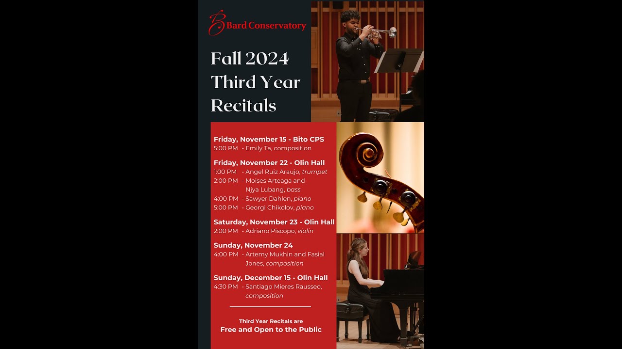 Third Year Recital Marathon Youtube