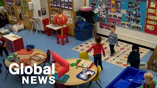 How would the Canadian government launch a national childcare system?