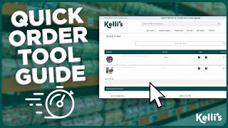 Kelli's Tutorial - Quick Order Tool