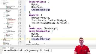 Ionic Mobile Apps | S2P21 | Use the CreateJokePage in the Joke App with sidemenu