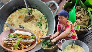 Nasi tiwul & ikan asap pedas khas Trenggalekan