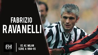Fabrizio Ravanelli ● Goal and Skills ● AC Milan 0-2 Juventus ● Serie A 1994-95