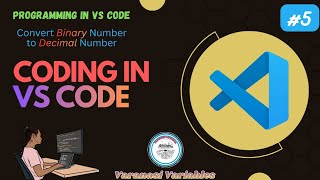 C Program to Convert Binary to Decimal in VS Code compiler | #5 | #c #program #vscode