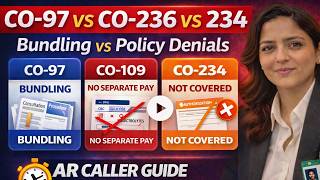 Difference Between CO-97 vs CO-236 vs CO-234 Explained | Bundling vs Policy Denials (AR Guide)
