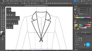 14_1 자켓도식화 앞면완성하기 (면색없음)