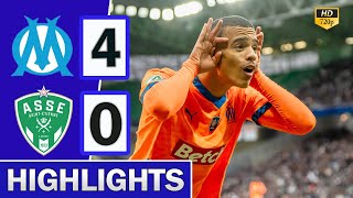 Marseille vs Saint Etienne 4-0 Hіghlіghts \u0026 All Goals 2024 Greenwood Amazing Goal 💥