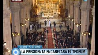Visión 7: 25 de Mayo: La Presidenta encabeza el Tedeum en la Basílica de Luján (2 de 2)
