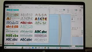 A quick peek at the fonts in the mySewnet embroidery software