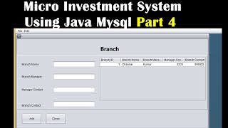 Micro Investment System Using Java Mysql Part 4