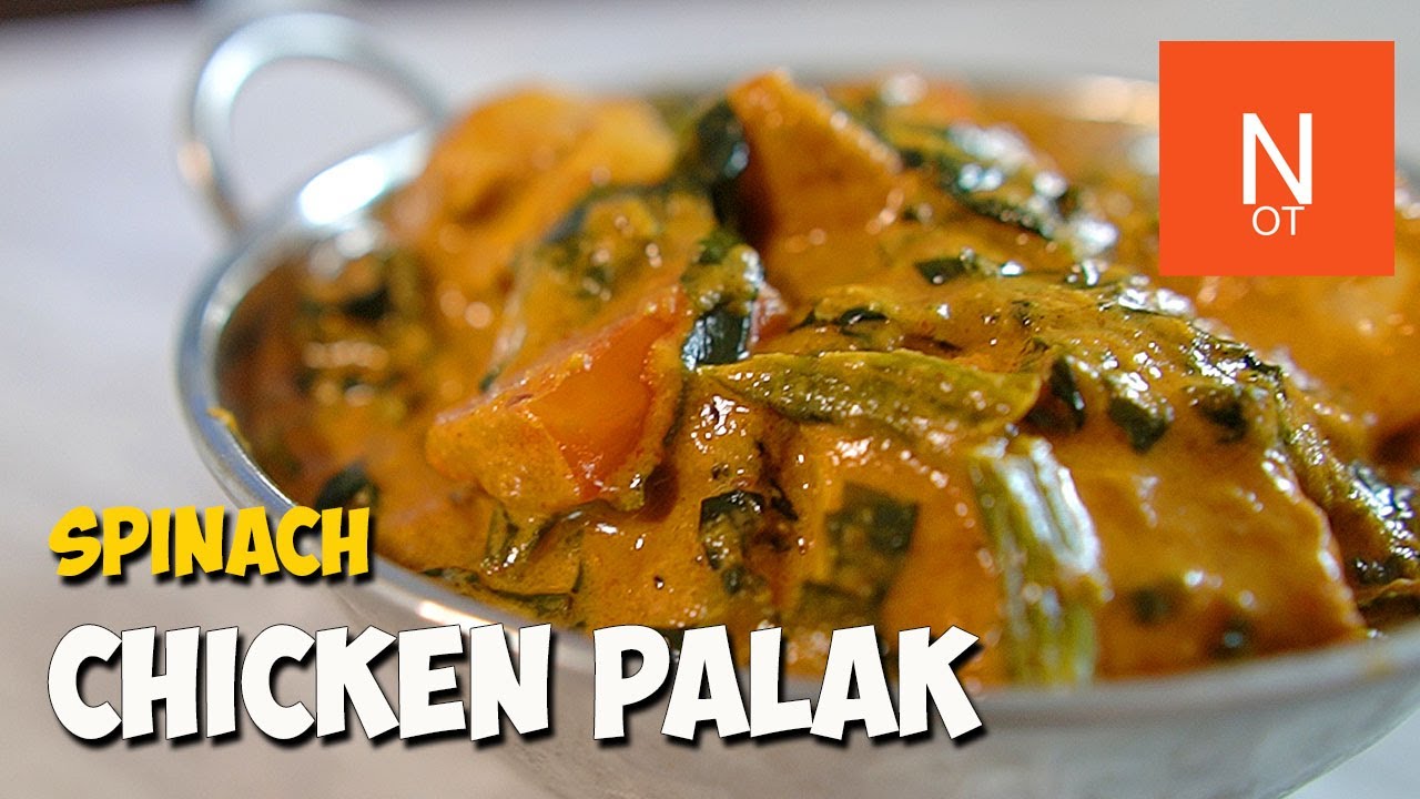 SPINACH Chicken PALAK | INDIAN CURRY RECIPE | EASY To Make At Home ...