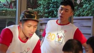 麥當勞叔叔之家病童與Supper moment的快樂時刻.  Supper momentwith sick children in the Ronald McDonald House