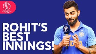"By Far Rohit's Best Innings In ODIs" | India Captain Virat Kohli | ICC Cricket World Cup 2019