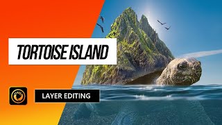 Create a Tortoise Island with Layer Editing | PhotoDirector Photo Editor Tutorial