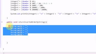 Learning Java: Part 10: Example Program: Digit Extractor