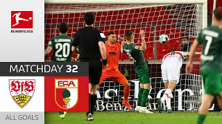 Kalajdzic’s Header for the Win | VfB Stuttgart - FC Augsburg | 2-1 | All Goals | MD 32