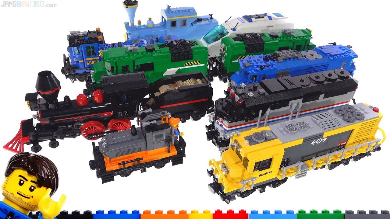 LEGO Custom Zug, Kran Und Waggon Bauanleitung Train City Eisenbahn ...