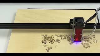 ZBAITU 10W/20W Wireless Laser Engraver Cutter Wood Cutting Engraving Machine Router Test, Unboxing