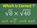 The square root of 8 times the square root of 40=? Basic Algebra!