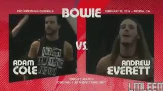 Adam Cole vs Andrew Everett PWG Bowie Highlights